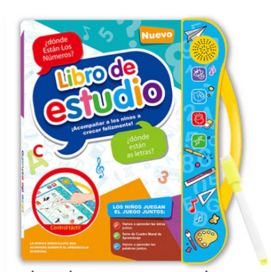 BrillaKids™ Libro de estudio en ingles y español
