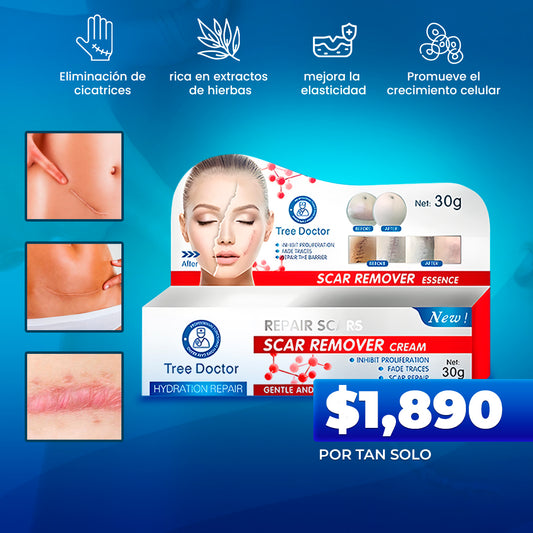 Crema para eliminar cicatrices Three Doctor™ | No más cicatrices. Solo piel renovada