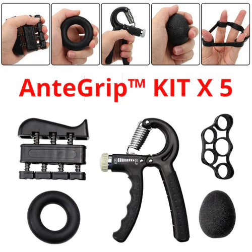 AnteGrip™ Hand Grip Ejercitador de Antebrazos KIT X5