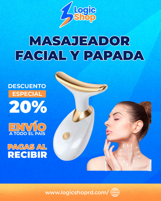 Masajeador Facial y Papada BellaVibe™ | ¡Adiós Tensión, Hola Belleza! El Masajeador Alivia Dolores y Define tu Silueta en Minutos