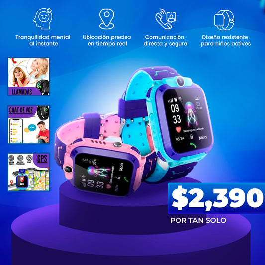Reloj Infantil SafeKid™ | Seguridad en su muñeca, tranquilidad en tu corazón