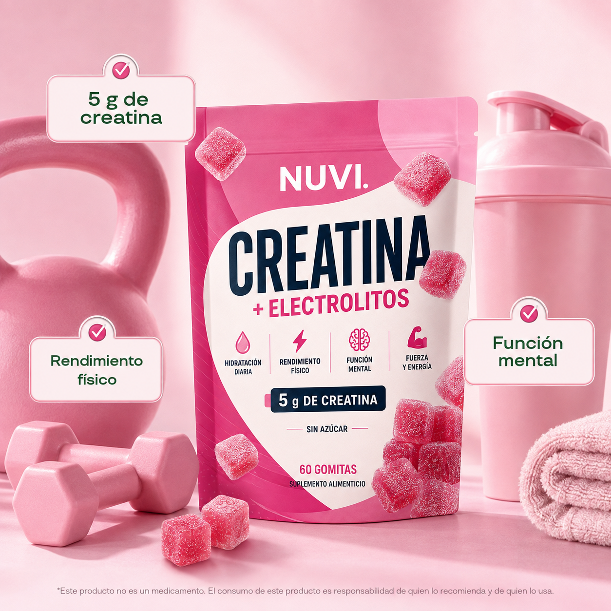 Nuvi Gomitas de creatina