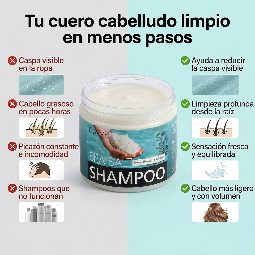 Elaimei™ ¡Adiós Caspa y Raíces Grasas!