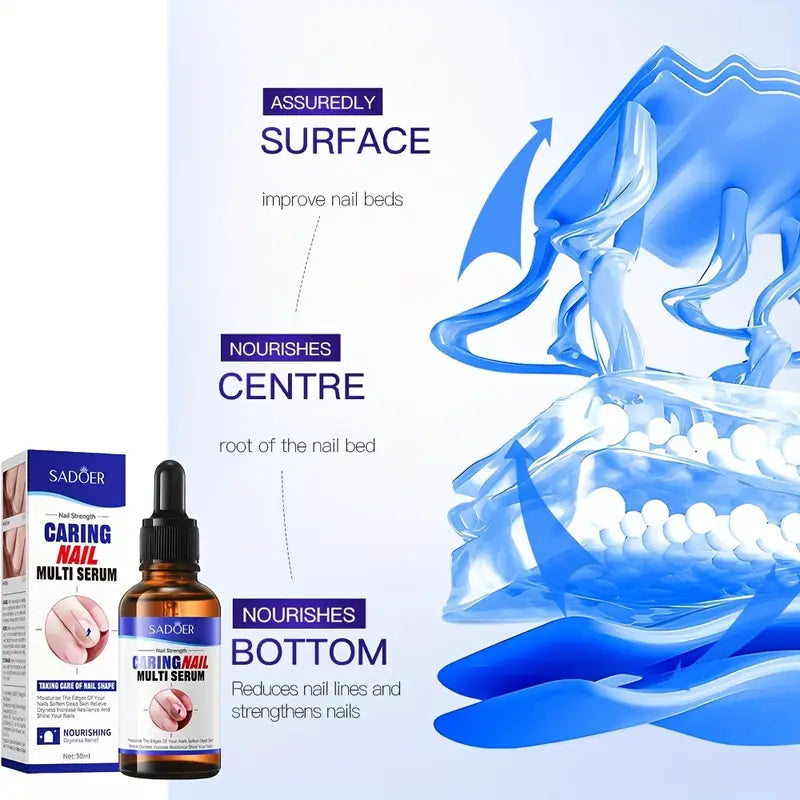 Serum Fortalecedor de Uñas Sadoer™ | Uñas fuertes y radiantes en solo 7 días
