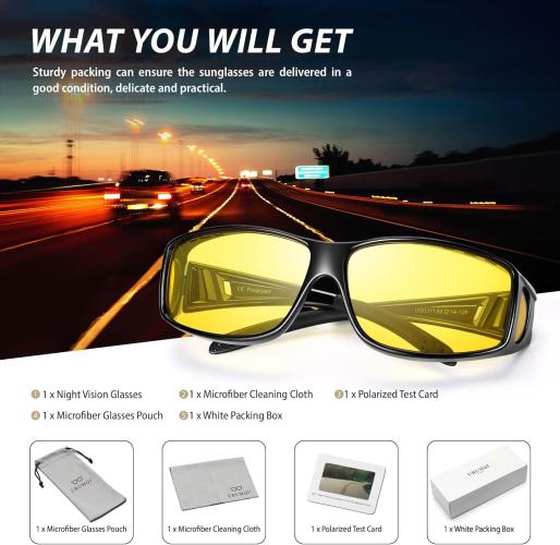 Gafas de Visión Nocturna NightSight™ | Maneja de noche sin problemas