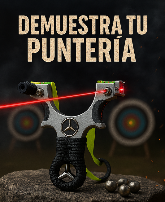 Resortera de Precisión Láser PredatorAim™ | ¡Domina tu puntería con precisión milimétrica!