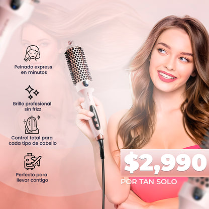 Cepillo Termico Wavytalk™ | De cabello rebelde a radiante en minutos