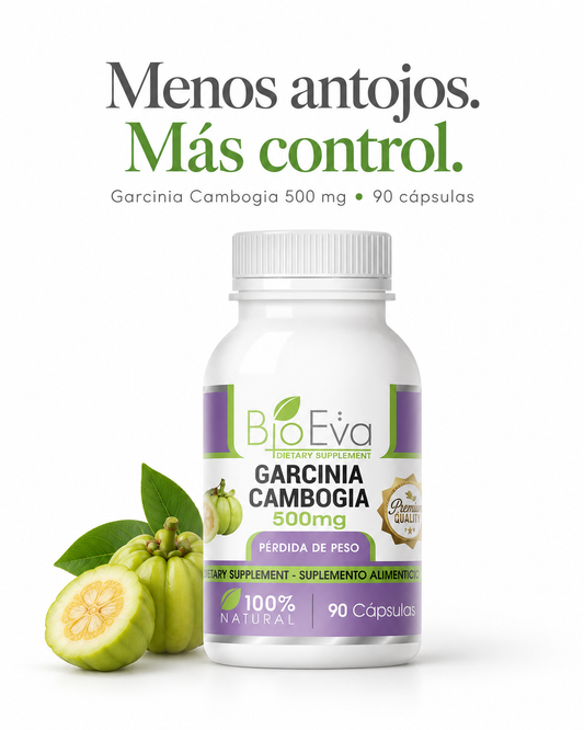 Bio Eva Garcinia Cambogia -Menos antojos. Más control sobre lo que comes.