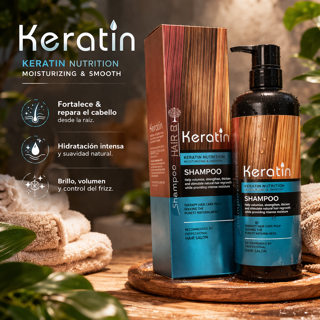 Shampoo Keratín™  ¡Cero Pelo Quebradizo!