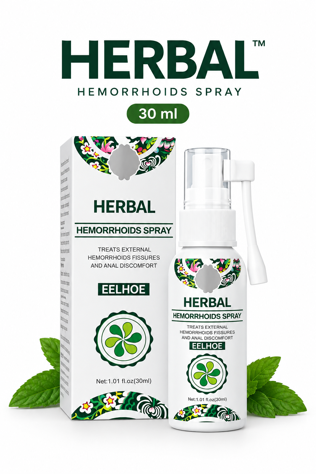HERBAL™ Alivio para las hemorroides, sin tener que tocar la zona