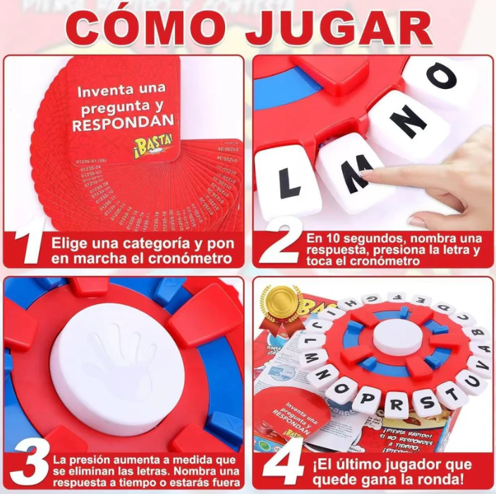 Juegos de palabras "Basta" Lexora™ | Desafía tu mente y gana: ¡El juego que pone a prueba tu rapidez!