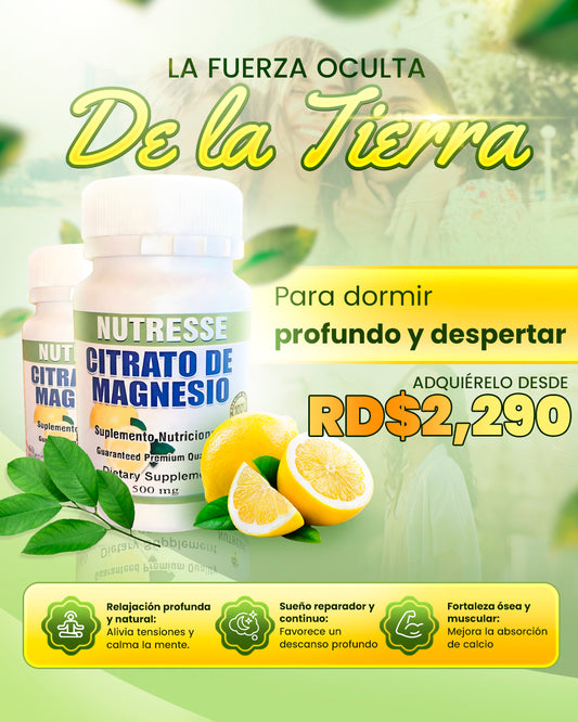 Citrato de Magnesio Nutresse™ | Relaja tu cuerpo y activa tu mente.