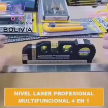 Nivel Láser 4 en 1 Pro™ | Termina Tus Proyectos 3 Veces Más Rápido – ¡Sin Errores!